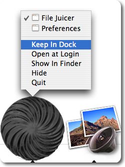 Keep File Juicer in dock