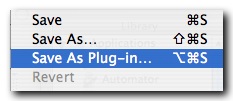 Save As Plugin