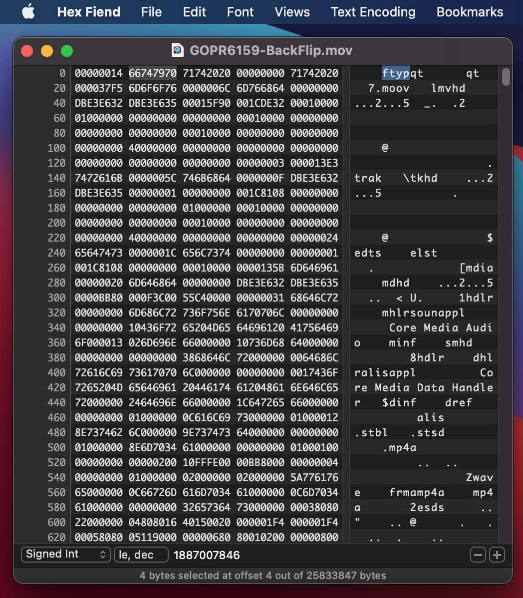 quicktime file format