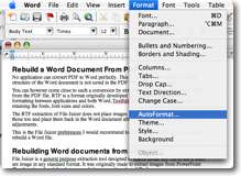 how to turn on autoformat for numbering in mac word 2017