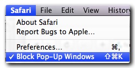 Block Popup Windows