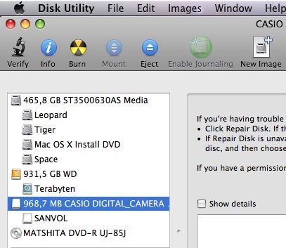 disk utility - advanced options